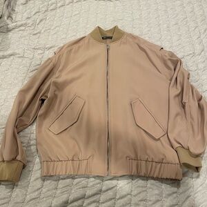 Zara Tan Bomber Jacket